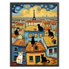 Van Gogh Cat-11CT Stamped Cross Stitch 40*55cm/15.75*21.65in