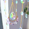 Carillon &eacute;olien suspendu en cristal