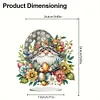 >SALE<Special Shape Cute Gnome Table Top Diamond Painting Ornament Kits (Gold Egg)