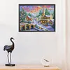 >SALE<Stamped DIY Cross Stitch 11CT Landscape Printed Canvas Embroidery (0809)