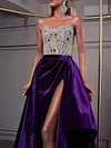 Beaded Lace  Split-Joint Evening Maxi Dreese