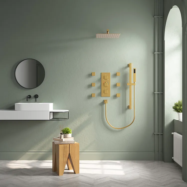 EVERSTEIN Luxury Wall-Mounted Thermostatic Shower System in
