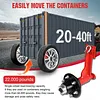 [US Local Warehouse] 2 Set of Shipping Container Wheel 6-Lug Kit with Ratchet Tie Container Wheel Kit 22000LBS Capacity Shipping Containers Axles for Moving 20ft-40ft Empty Containers