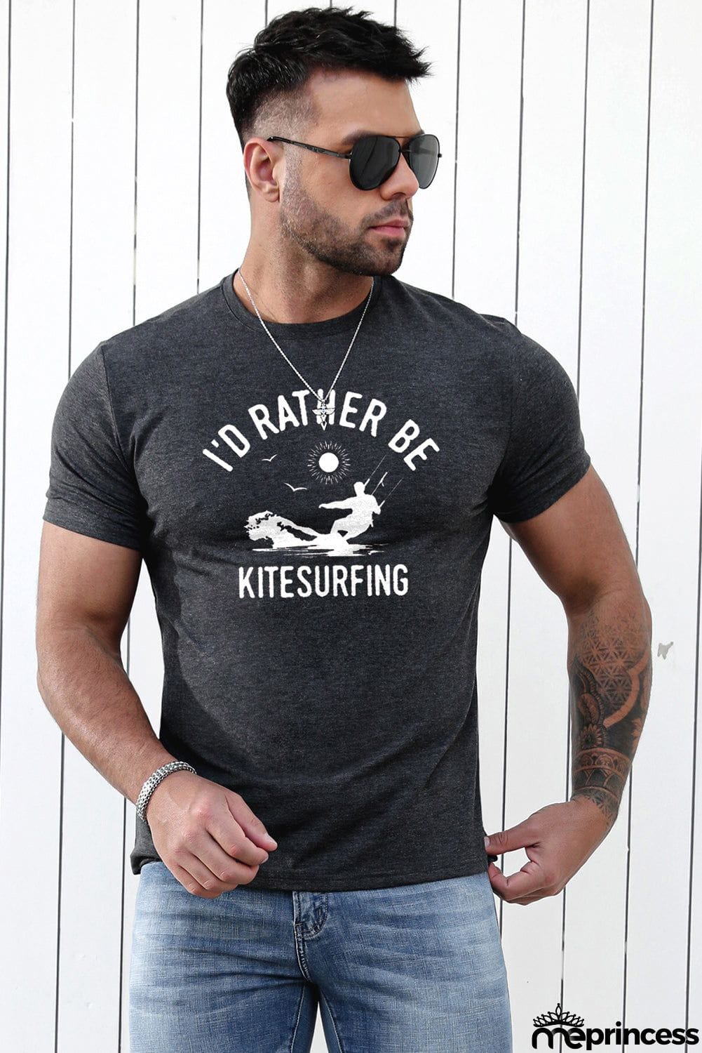 USA Flag Print Men's Tee