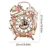 Diamond Painting Acrylic Flower Alarm Clock Shape Clock Ornament