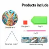 (US Local)Acrylic Special Shape Frog 5D Diamond Painting Clock Art Craft for Home Decor