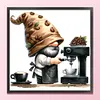 Coffee Gnome - 11CT Stamped Cross Stitch - 40*40cm