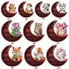 Lunar Design DIY Diamond Painting Wall Shelf 5D Diamond Embroidery Painting Kit