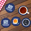 Un ensemble (6pcs) de sous-verres en bois southend football club-diy