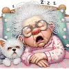 (US Local)4Pack Granny-Special Shaped Diamond Painting Kit(30x30cm)