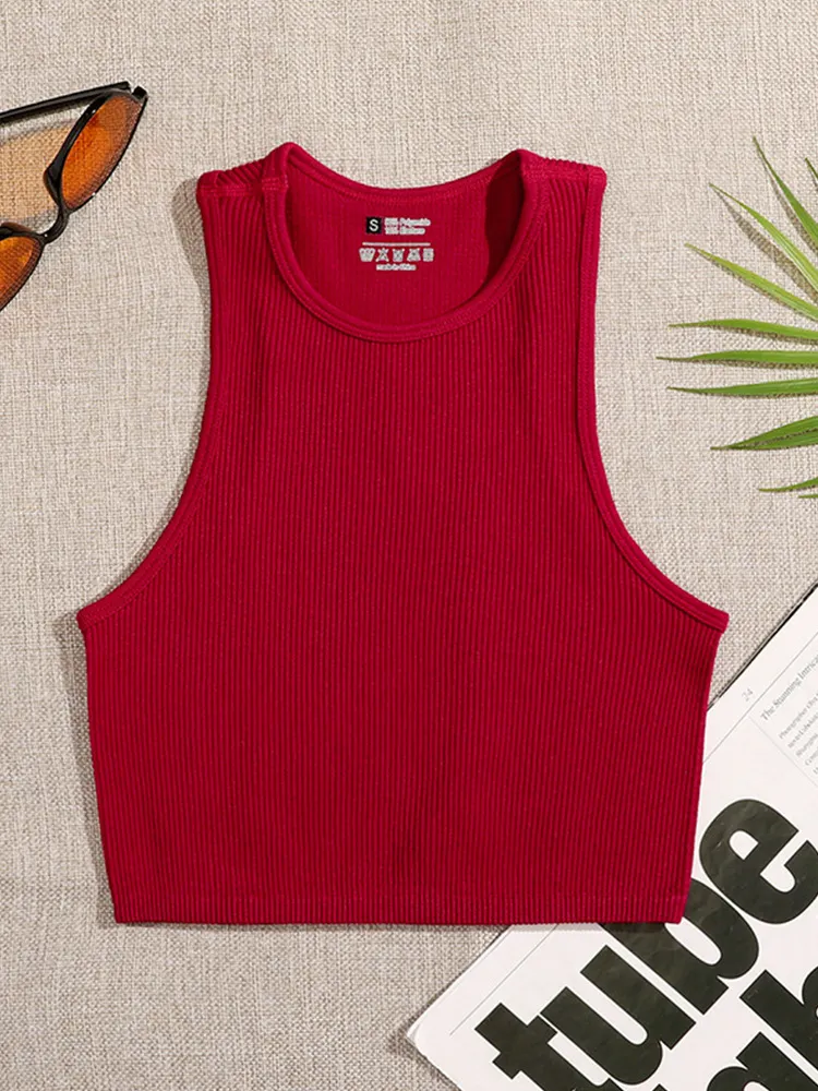 Churchf Churchf Hot Style Sports Yoga Top Nylon Fitness Running Moisture And Sweat-Breathing Seamless Knit Vest