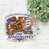 Diamond Painting Single-Sided Acrylic 250th Anniversary of the Founding of the US Hanging Pendant Sun Catcher for Home Garden Wall Door