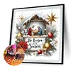 Christmas_Round peinture diamant foret-40*40cm