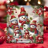 6PCS Diamond Painting Xmas Snowman Greeting Cards Congratulations Cards & Gifts