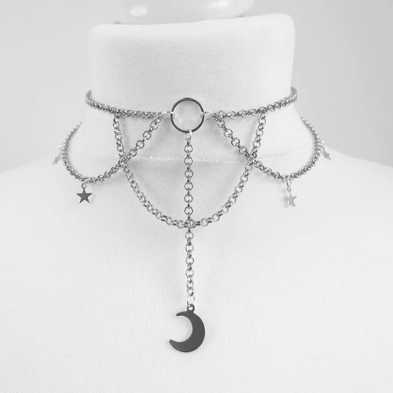 Gothic Moon&Star Necklaces