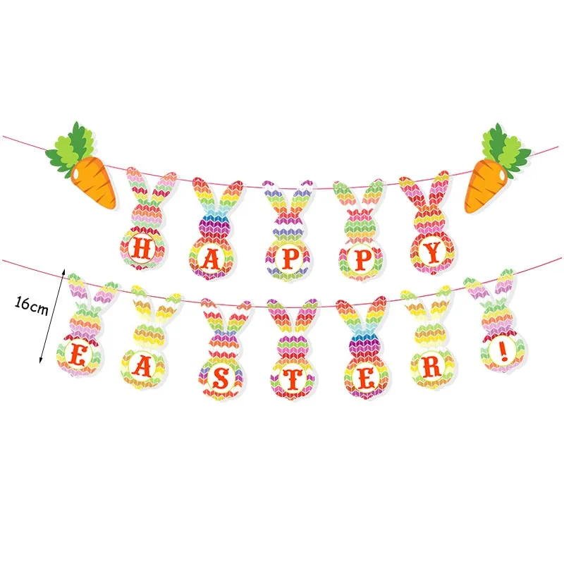DIY Easter Decoration Eggs Styrofoam Foam Ball Happy Easter Decorations For Home Kids Easter Party Gifts Handmade Ornaments