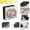 (US Local)Flowers DIY Money Storage Box Diamond Painting Art Piggy Bank for Beginners