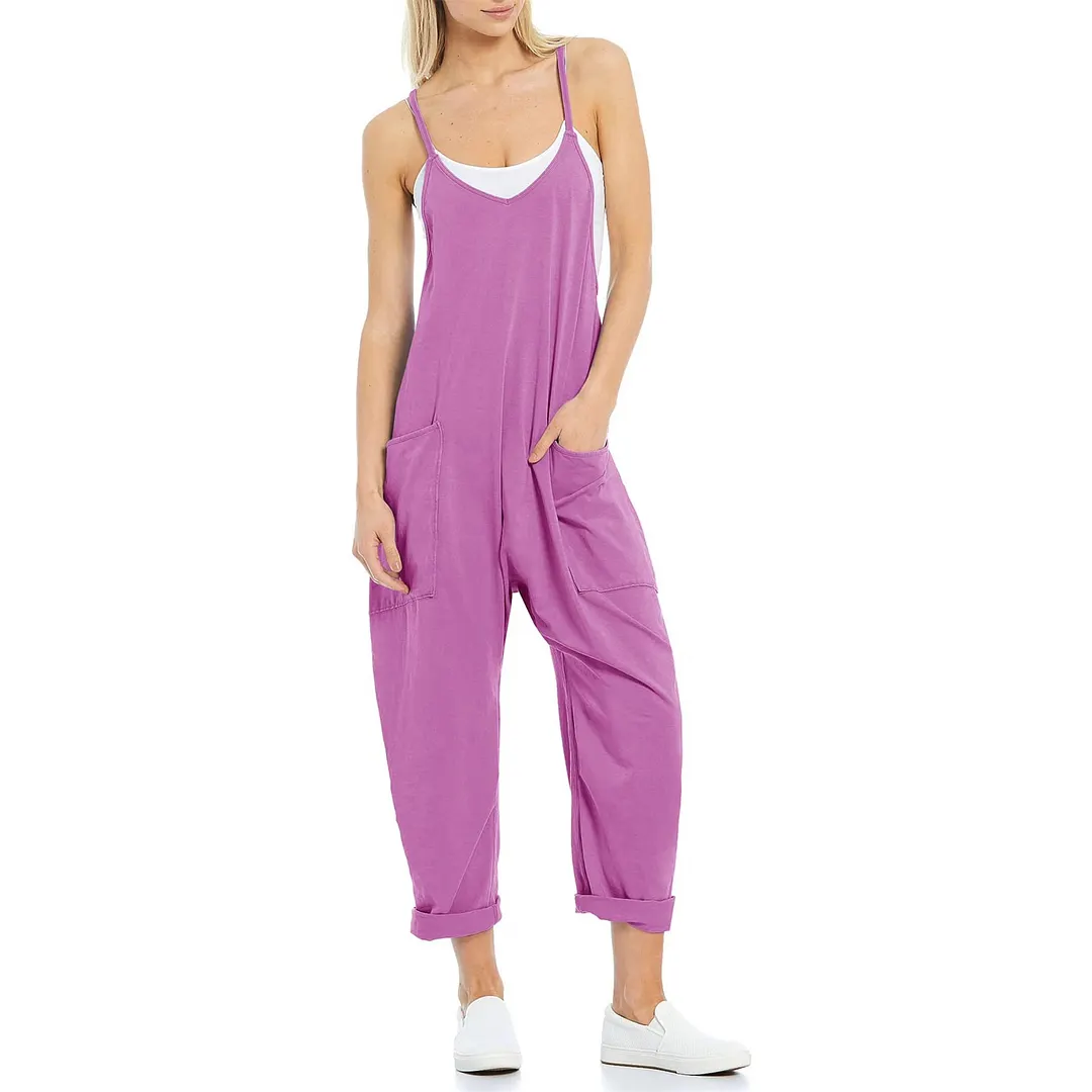 Tuoria Womens Casual Wide-Leg Jumpsuit(Buy 2 Free Shipping)