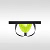 Men's See Through Mesh Thong Elephant Nose Separate Pouch T-Panties Transparent Thong
