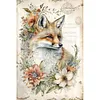 Fox-Paint by Numbers Acrylic Painting 40*60CM(Poster style）