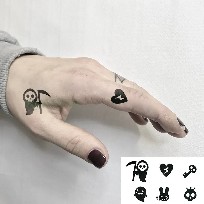 Waterproof Temporary Tattoo sticker Anime fake tatto stickers flash tatoo hand foot body art for girl men women kids