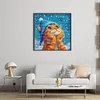 (US Local)Cat-14CT Stamped Cross Stitch Kit(40x40cm)