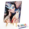 (Flashsale Limited Stock)Girl And Bird-Paint by Numbers Acrylic Painting 40*50cm