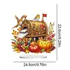 >SALE<2D Flat Print Autumn Mailbox DIY Table Top Diamond Painting Ornament Kits