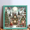 Christmas Tree And Santa Claus - 11CT Stamped Cross Stitch - 50*50cm - Xmas