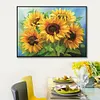 Cross Stitch Full Embroidery Beads Printed 11CT Sunflower(65x50cm)
