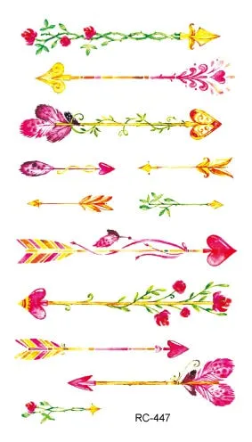 52 Kinds Watercolor Flora Lavender Waterproof Fake Tattoos Temporary Women Arm Chest Ankle Stickers Floral Body Art Tatto Flower