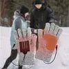 USB Electric Heated Gloves Anti-Slip Thicken Cycling Glove for Winter Ski Sports