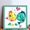 Fish - 9CT Partial Beaded Cross Stitch Kit(27x27cm)