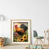 Golden Rooster Independence - 11CT Stamped Cross Stitch - 40*50cm - Animal