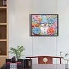 >SALE<5D DIY Partial Special Shaped Drill Diamond Painting Snowman-Green Decor 40x50cm