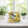 Acrylic Special Shape Flower Diamond Painting Picture Frame for Home Office