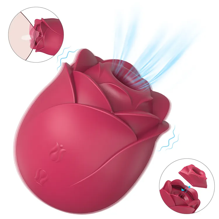 Sucking Rose Vibrator For Women Nipple Clitoris