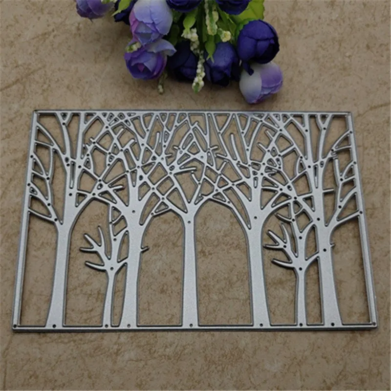 Nice Tree Cutting Dies background Metal Cutting Dies Stencils For Card Making Decorative Embossing Suit Paper Cards Stamp DIY