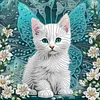 Diamond Painting-DIY Crystal Rhinestone Kitty