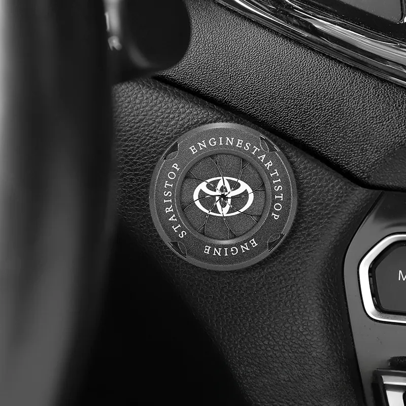 Car mechanical style one-click start car LOGO protective cover