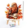 Autumn Animal Cup-Paint by Numbers Acrylic Painting 40*40CM(Watercolor)