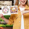 6Pcs Birthday Wishes Diamond Painting Greeting Card for Adults Beginners