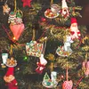 (US Local)6pcs Xmas Food  DIY Diamond Painting Art Pendant Wall Door Decoration