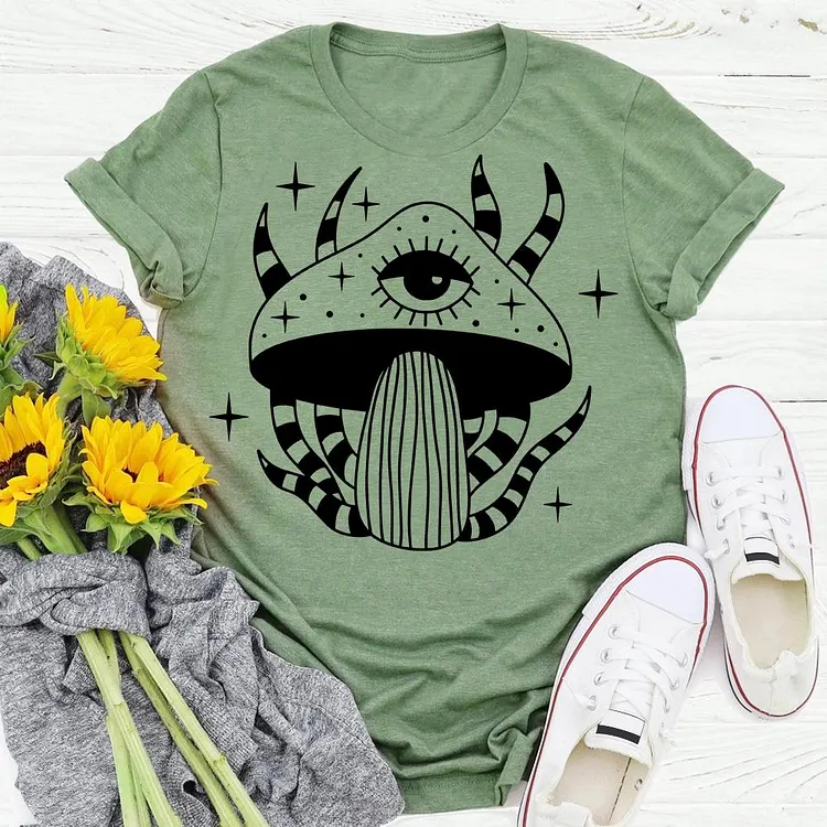 ANB - Magic mushroom village life Retro Tee -05209