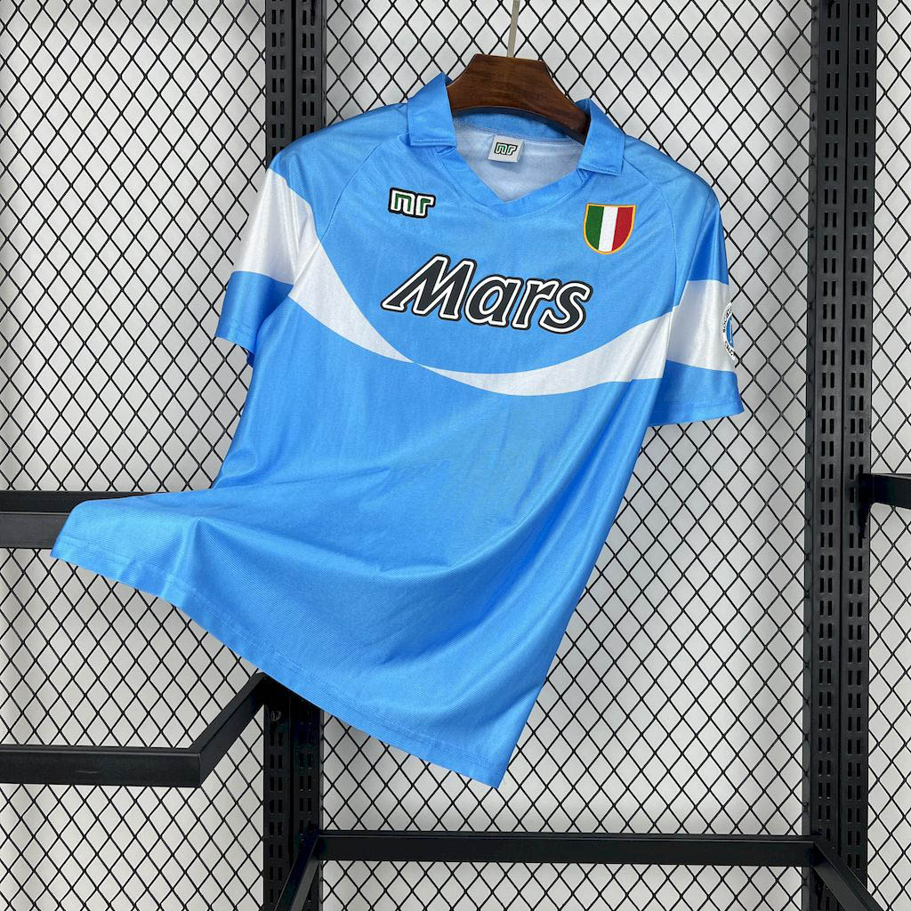 1990-1991 Retro SSC Napoli Home Football Shirt 1:1 Thai Quality Maxi Kit