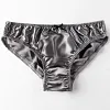 Men's Silk Simple Solid Color Panties