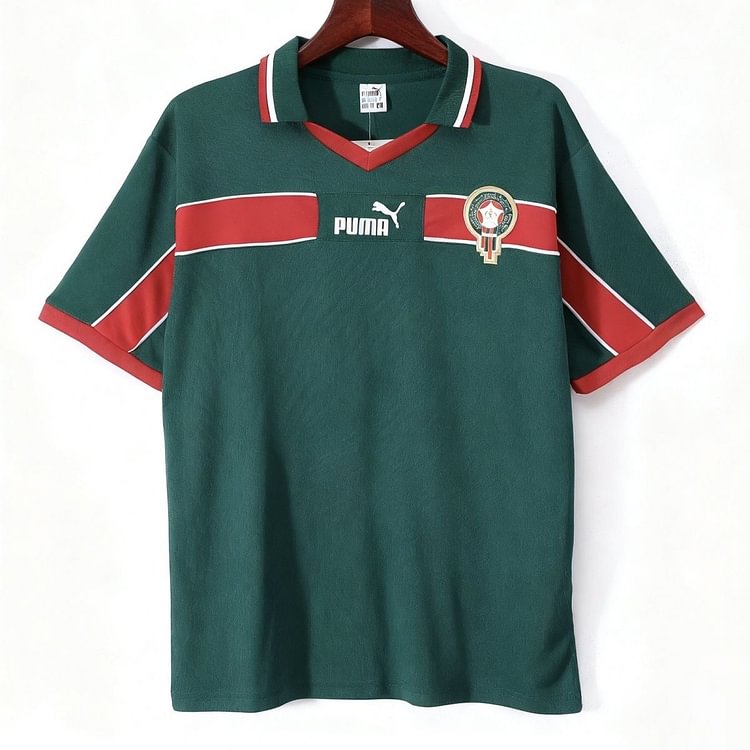 Morocco 1998 Retro Home Football Jersey