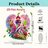 Acrylic Special Shape Flower Hourglass Table Top Diamond Painting Ornament Kits