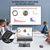 Aluminum Alloy Tablet Laptop Desktop Stand with 12-port Docking Station, Liftable, 360-degree Rotation, 4K Screen Projection