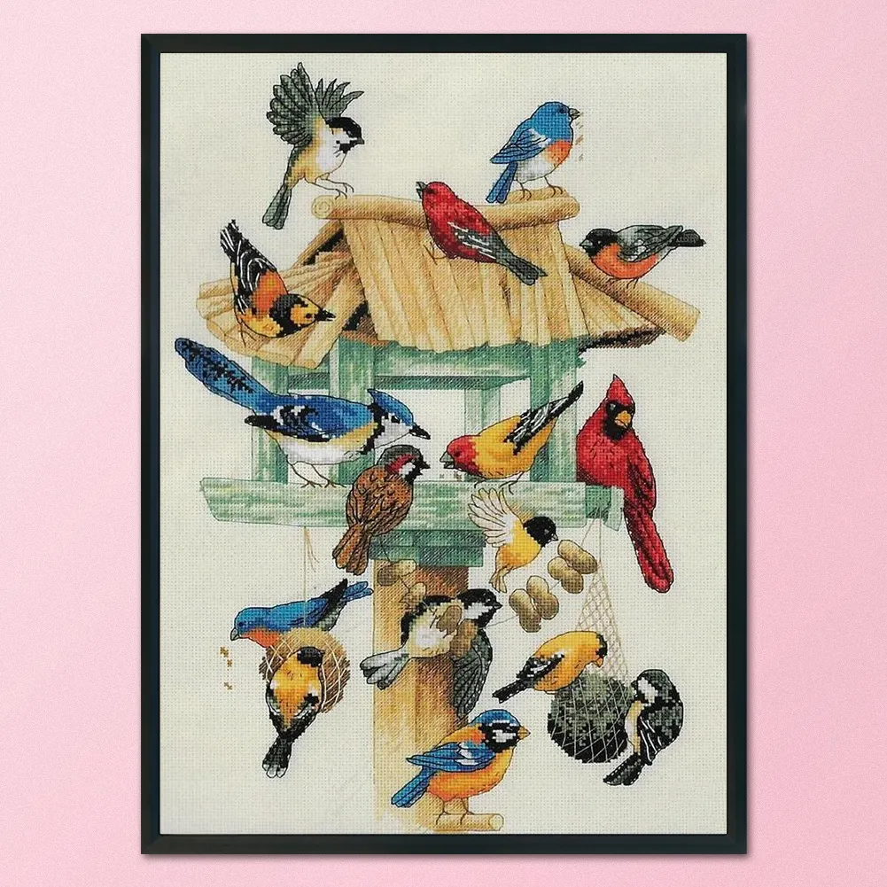 11ct 3-Strand Stampted Cross Stitch - Bird(30*40cm)